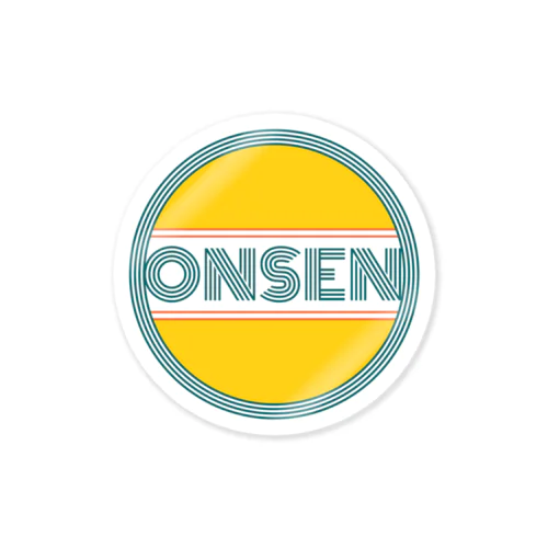 ONSEN(circle) Sticker