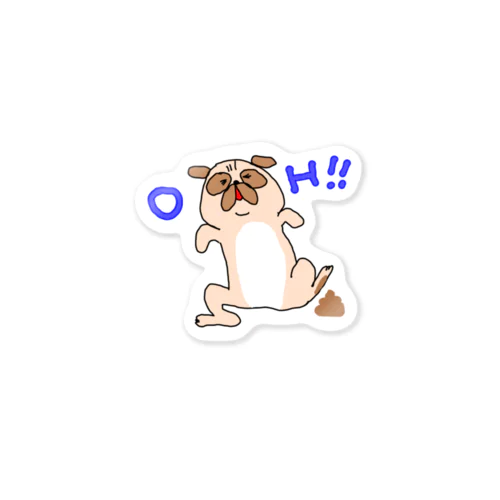 自らフンでいくスタイル Sticker