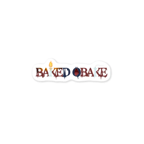 BAKED OBAKEロゴ Sticker