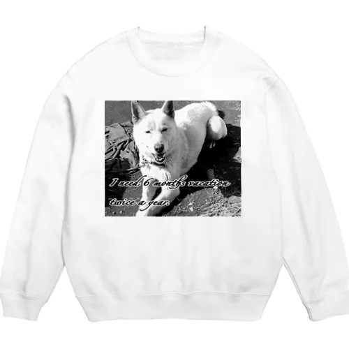 犬写真入り服 Crew Neck Sweatshirt