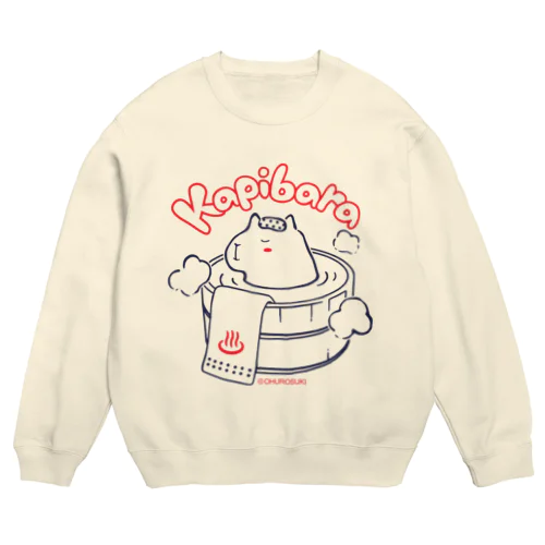 カピバラ Crew Neck Sweatshirt