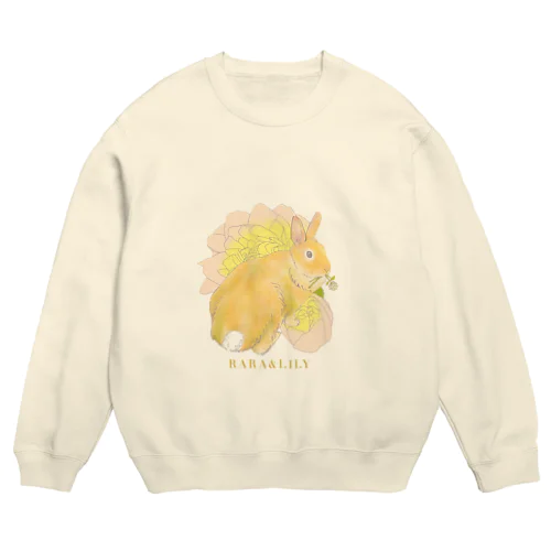 RARA&LILY　ララとシロツメクサ Crew Neck Sweatshirt