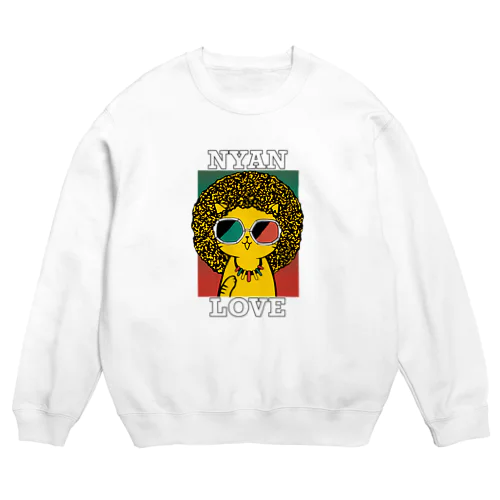 NYAN LOVEアフロ Crew Neck Sweatshirt