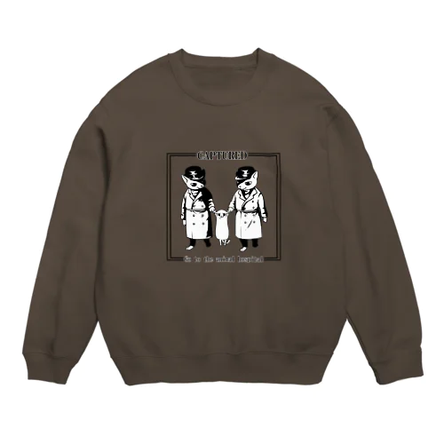 捕らわれた猫 Crew Neck Sweatshirt