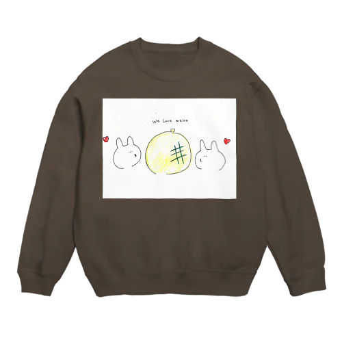 we love melon Crew Neck Sweatshirt