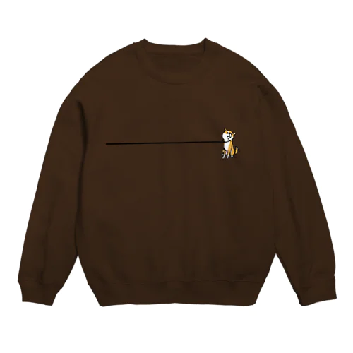 イヤイヤ柴犬（赤柴） Crew Neck Sweatshirt