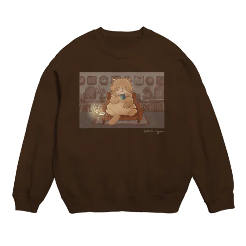 「眠れぬ夜の...」 Crew Neck Sweatshirt