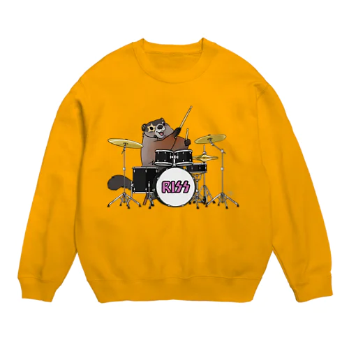 ロックなウッドチャック Crew Neck Sweatshirt