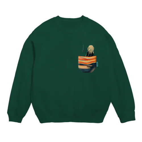 ポケットからの『叫び』 Crew Neck Sweatshirt