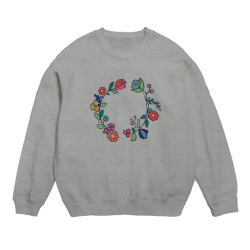 おもいでの花輪 Crew Neck Sweatshirt
