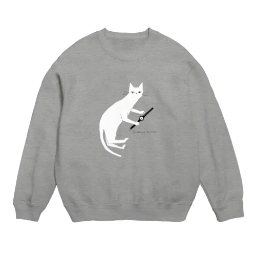 ネコと時計 Crew Neck Sweatshirt