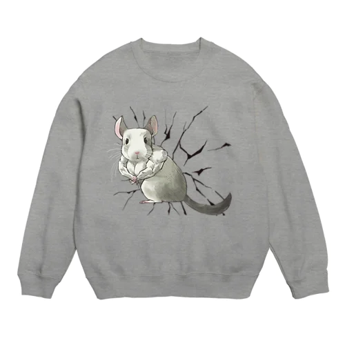 チンチラ-パイドチェスト- Crew Neck Sweatshirt