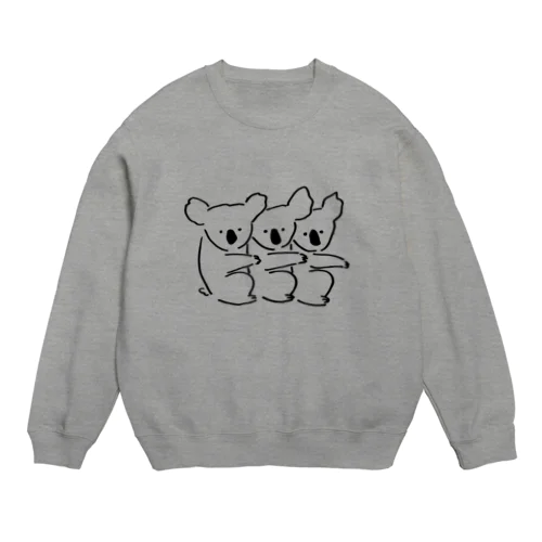 コアラ三兄弟 Crew Neck Sweatshirt