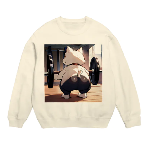まだいけそうニャー😸 Crew Neck Sweatshirt