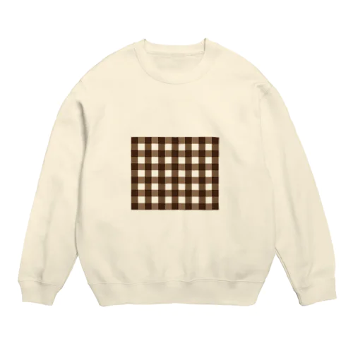 ギンガムチェックスウェット Crew Neck Sweatshirt