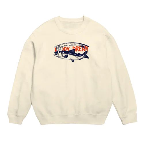 サーモン サモタンの夢    ちいさめ Crew Neck Sweatshirt
