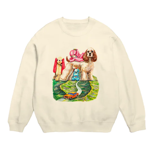 山脈DOG Crew Neck Sweatshirt