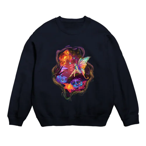 森の妖精＜虹色の囁き＞ Crew Neck Sweatshirt