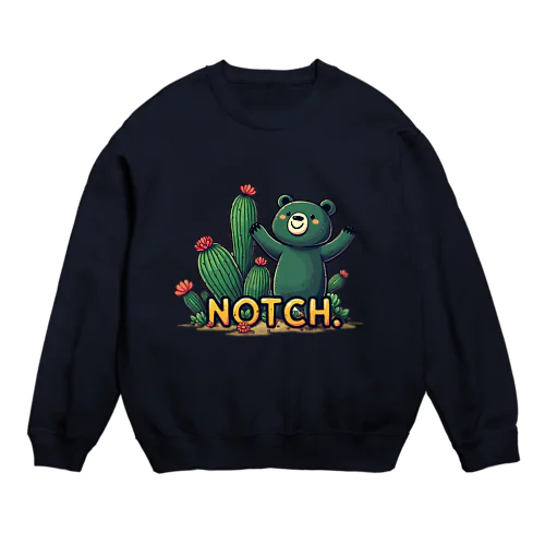 『NOTCH.』くまさん Crew Neck Sweatshirt