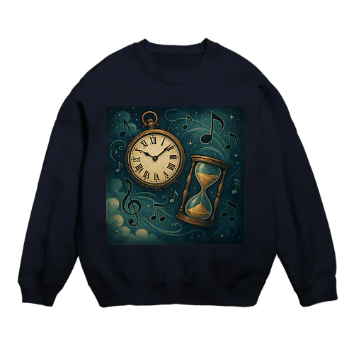 音楽と時間の狭間で ─ 幻想のメロディ Crew Neck Sweatshirt