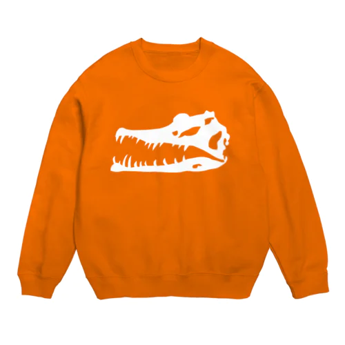みんな大好きスピノサウルスの骨 Crew Neck Sweatshirt