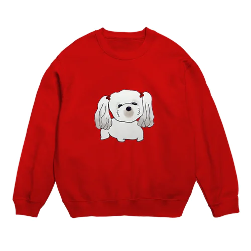 待ってる犬 Crew Neck Sweatshirt