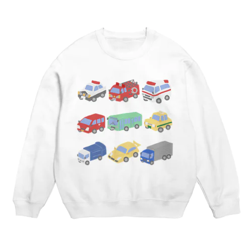 のりものイラスト Crew Neck Sweatshirt