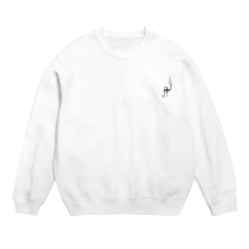 くま(葉巻) Crew Neck Sweatshirt