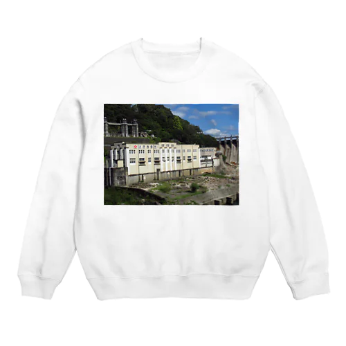 岐阜県恵那市 大井ダム発電所 Crew Neck Sweatshirt