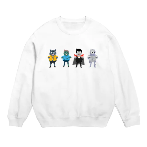 ハロウィンの仲間たち Crew Neck Sweatshirt