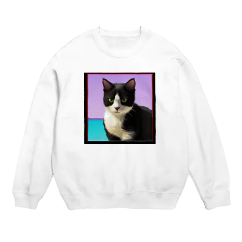 『JAPAN collections』【猫】 Crew Neck Sweatshirt