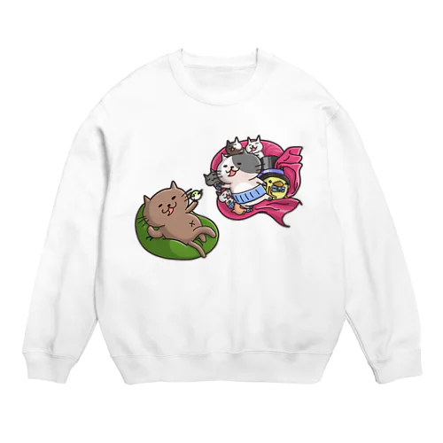 にゃん地創造だにゃん(枠なし) Crew Neck Sweatshirt