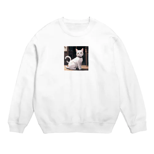 癒しの猫 Crew Neck Sweatshirt