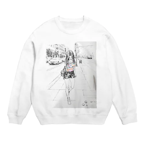 隠れた宝石を探す人 Crew Neck Sweatshirt