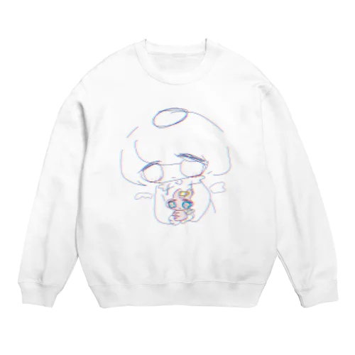 うさぎてんしちゃんかわいいね Crew Neck Sweatshirt