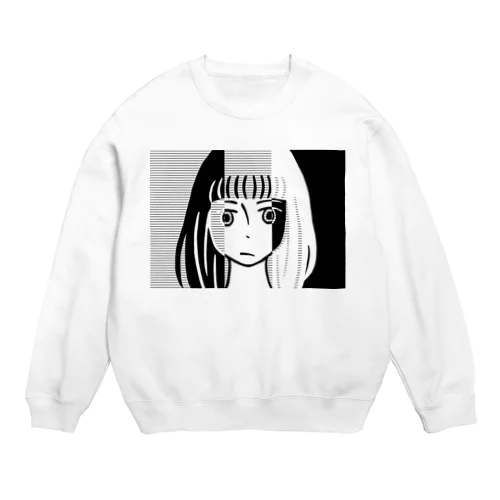 三重人格ちゃん Crew Neck Sweatshirt