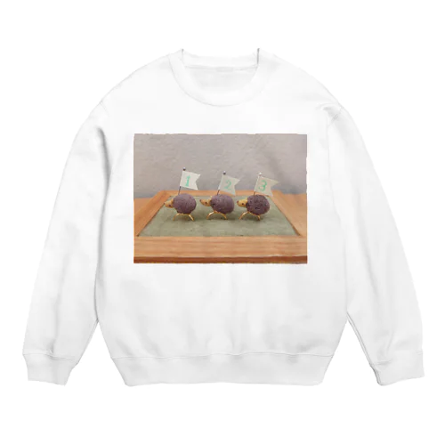 はりねずみ1号！2号！3号！ Crew Neck Sweatshirt