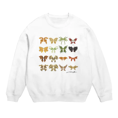 「Lif-e-Motion」蝶 Crew Neck Sweatshirt