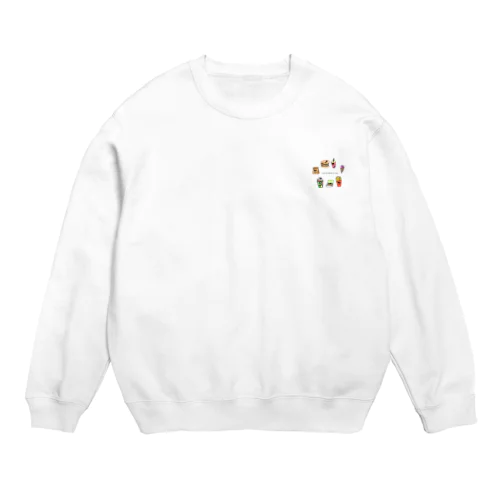 akuaroute ファストフード柄 Crew Neck Sweatshirt
