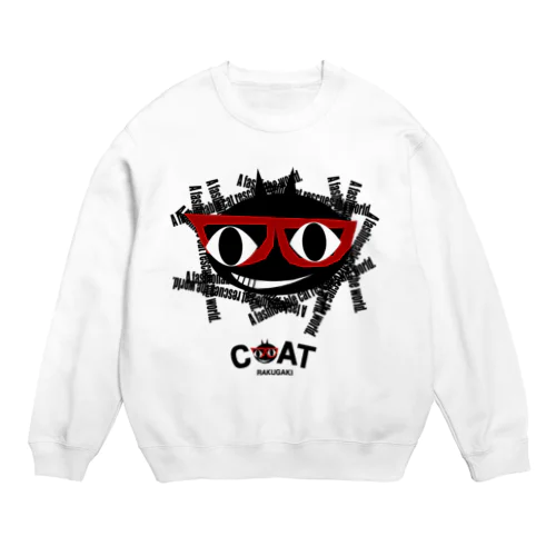 文字の大群襲来 Crew Neck Sweatshirt