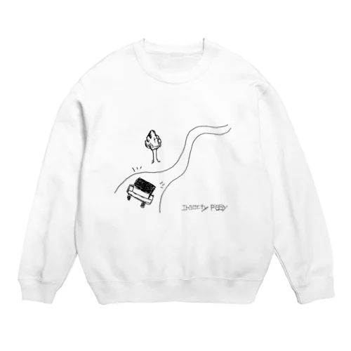 Drive🚗ドライブモノクロ Crew Neck Sweatshirt
