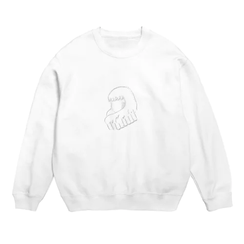 横顔ピアノ Crew Neck Sweatshirt