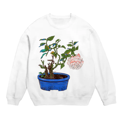 白バラ Crew Neck Sweatshirt