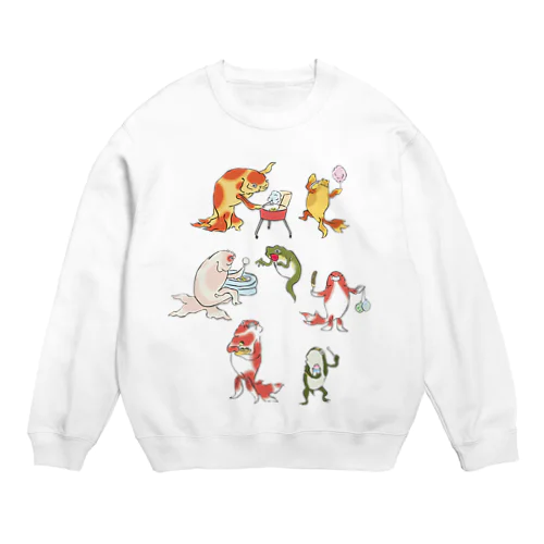金魚づくし現代版　OMATSURI Crew Neck Sweatshirt