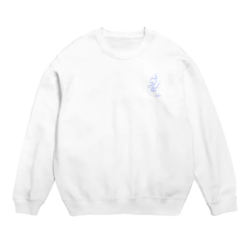 سُعَاد 　（ロゴ水色）🍃 Crew Neck Sweatshirt