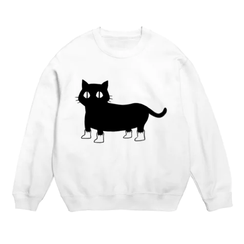 くつ下をはいたネコ Crew Neck Sweatshirt