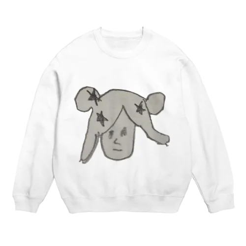 おんなのこのイラスト Crew Neck Sweatshirt