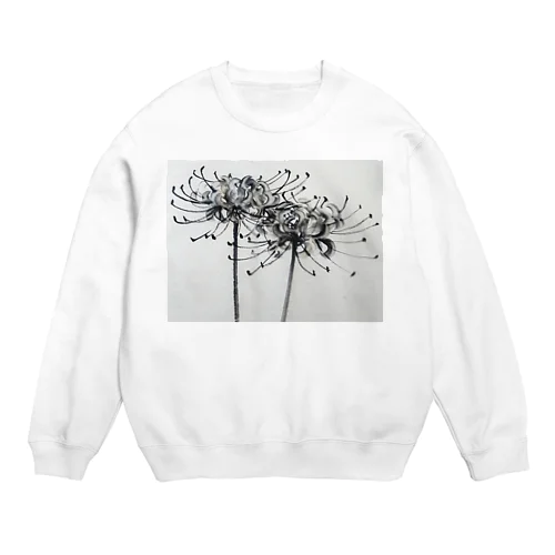 水墨・曼珠沙華 Crew Neck Sweatshirt