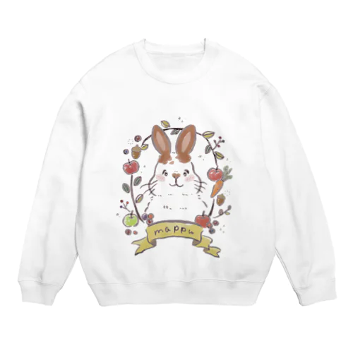 もっちりまっぷ Crew Neck Sweatshirt