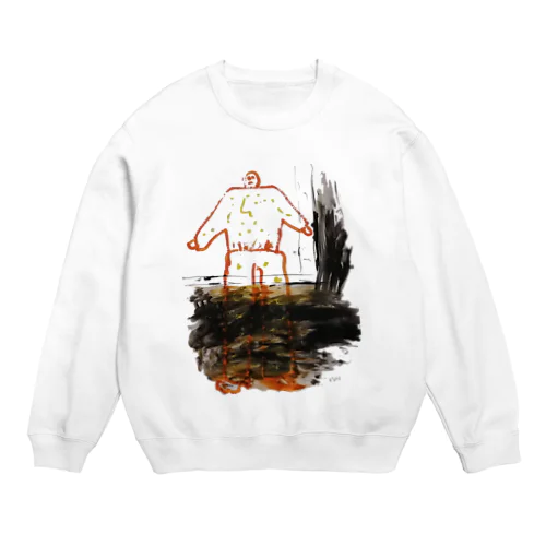 パジャマ姿見られちゃった Crew Neck Sweatshirt